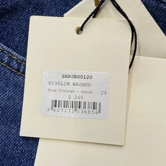 Sandro Men's Jeans Blue Vintage Size 29 Slim Cut Cotton Blend Washed Denim - Picture 12 of 12